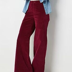 Liz Claiborne Women's Burgundy Corduroy Pants